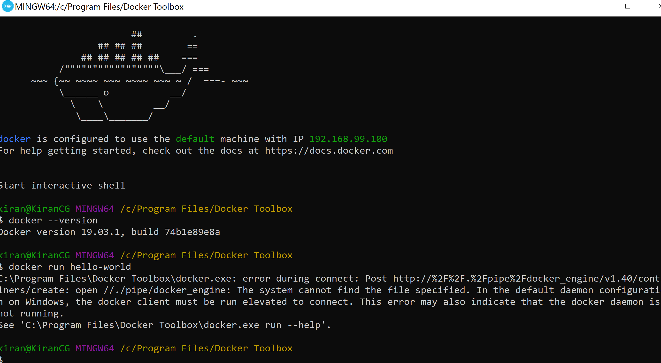 docker daemon is not running for windows 10 Stack Overflow