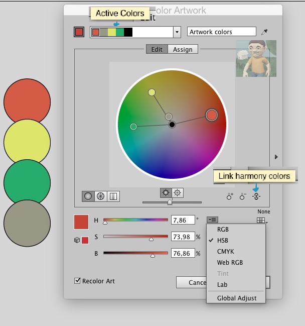 Absolutely change saturation of multiple objects to uniform amount in
