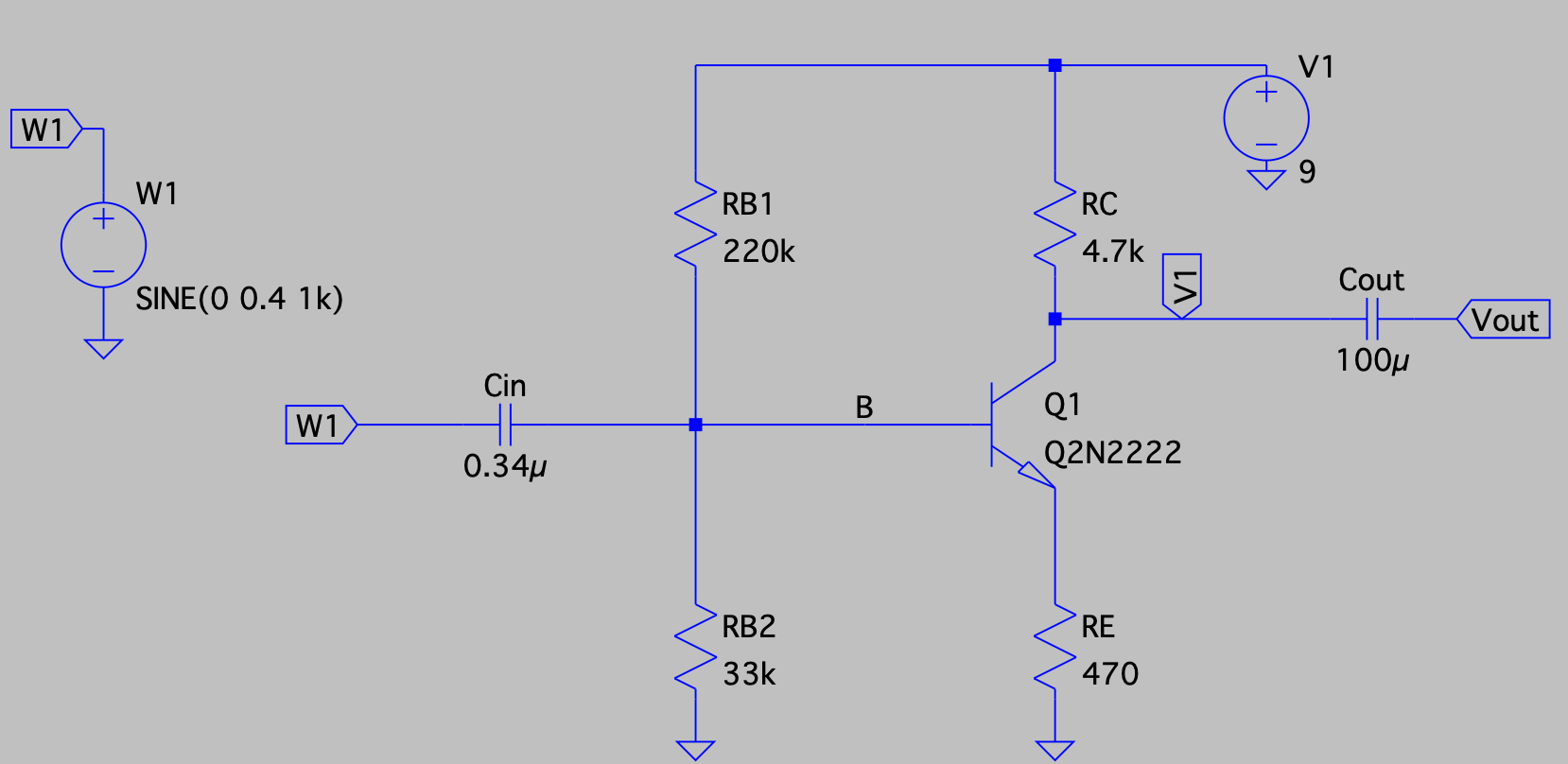 amplifier Cascading common emitter and common collector Electrical