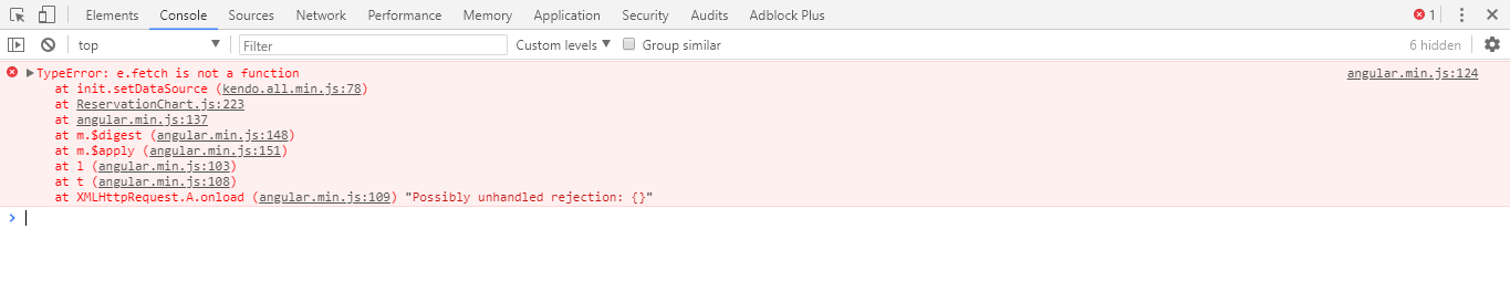 angularjs How to bind data from service in Kendo Scheduler from local