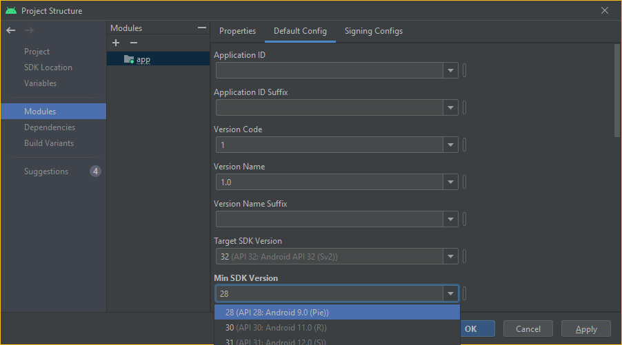 Changing API level Android Studio Stack Overflow
