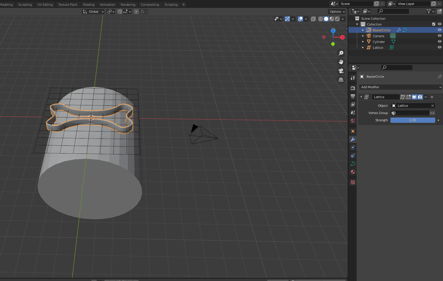 modeling How to extrude an SVG on a cylinder but not have it solid
