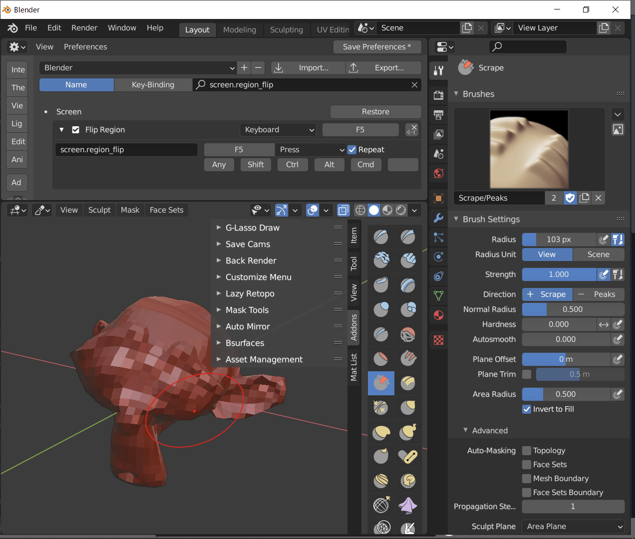 customization Blender 2.9. Flip Region missing? Blender Stack Exchange