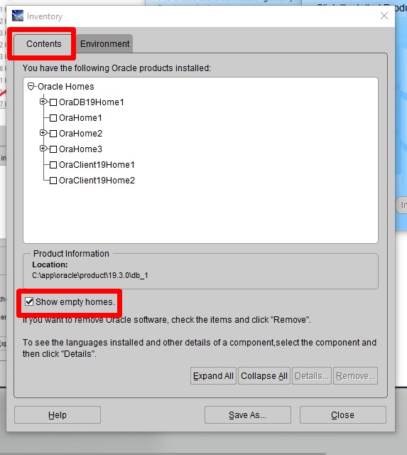 Reinstalling Oracle 19c on Windows 10 Error in Process ORACLE_HOME