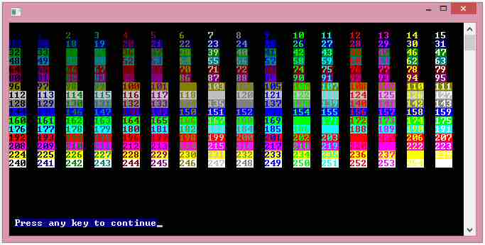 windows how to change colour of a specific output on console in c++ Stack Overflow