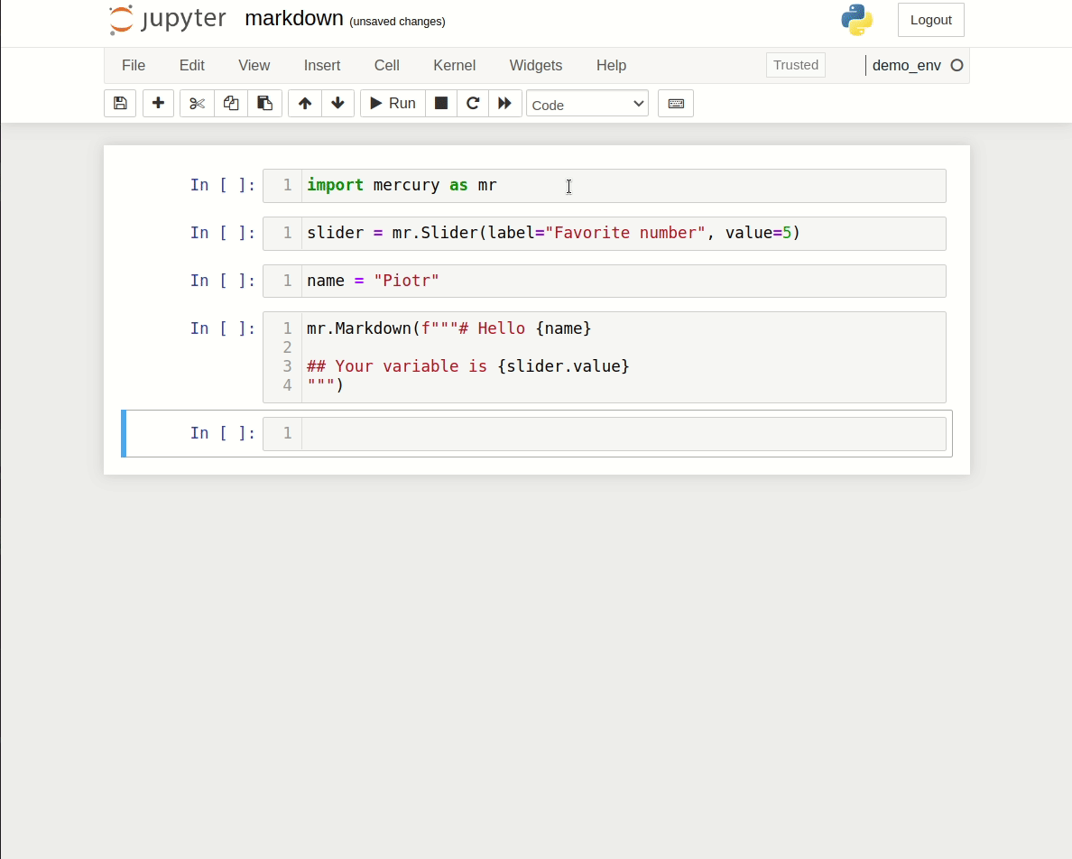 python How to programmatically generate markdown output in Jupyter