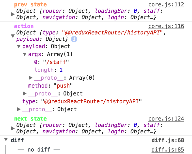 javascript How to add push method from reduxrouter to actions
