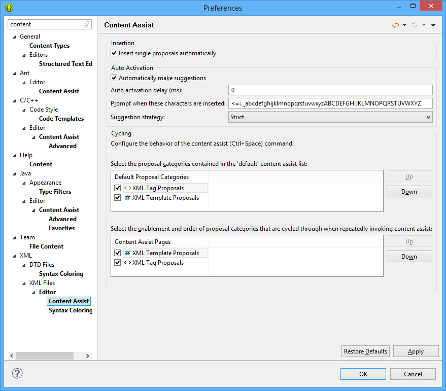 CtrlSpace in Eclipse without Pressing CtrlSpace 2022 Codeteacher