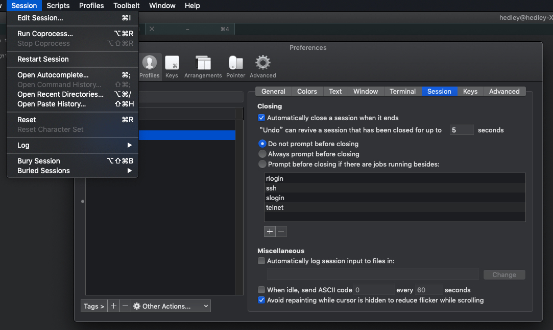 How to multiselect text block in iterm2 with tmux? Stack Overflow