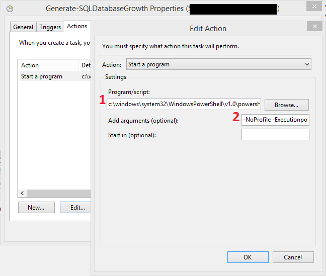 How to run a python script using Task Scheduler with parameters Stack