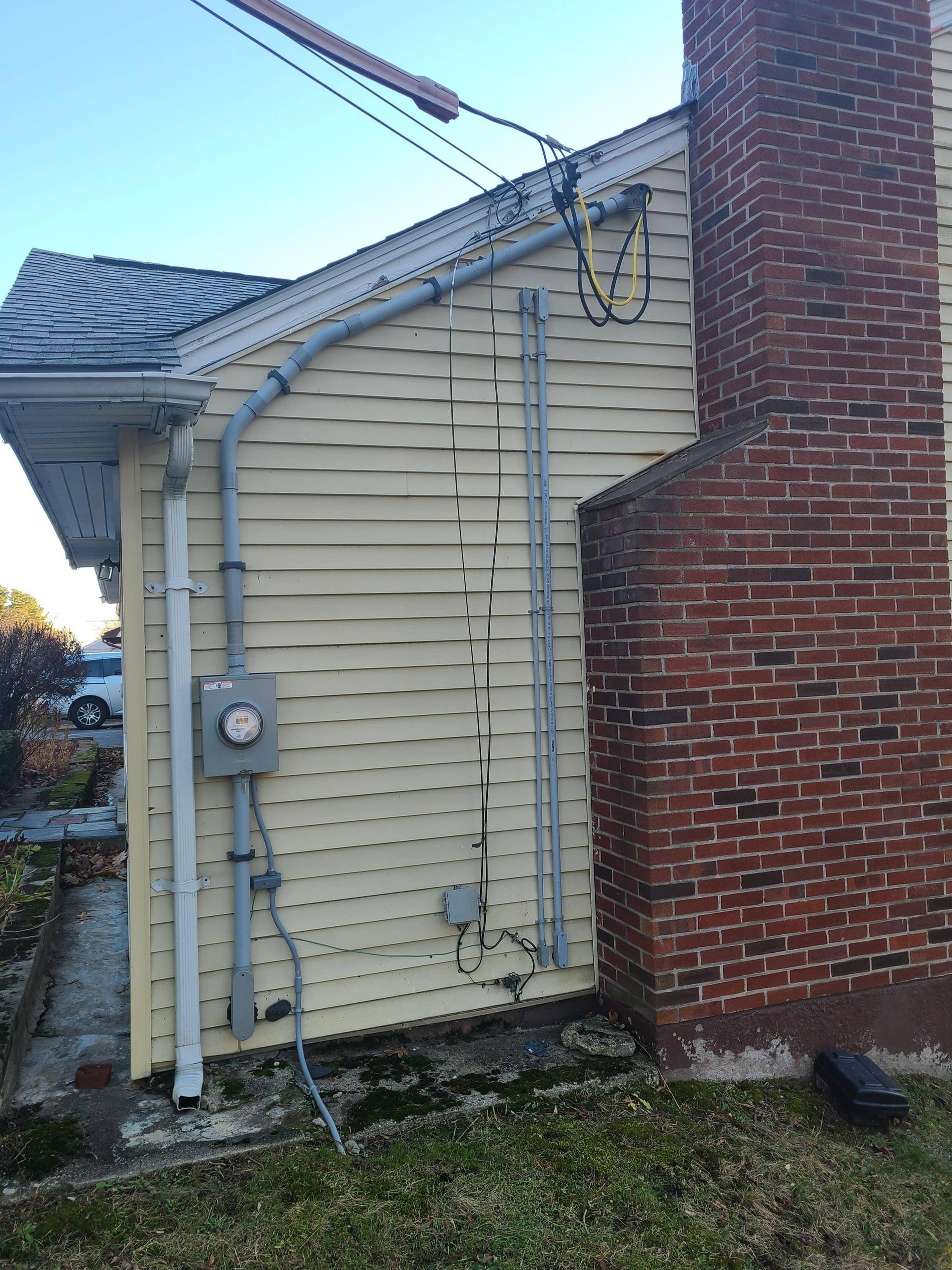 cctv Pulling cable through insulated exterior wall Home Improvement