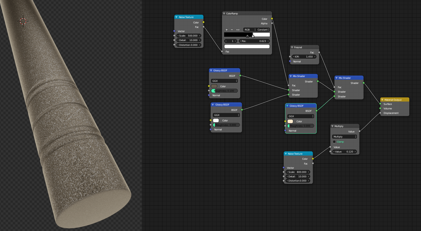 cycles render engine help with a gold sparkling shader Blender