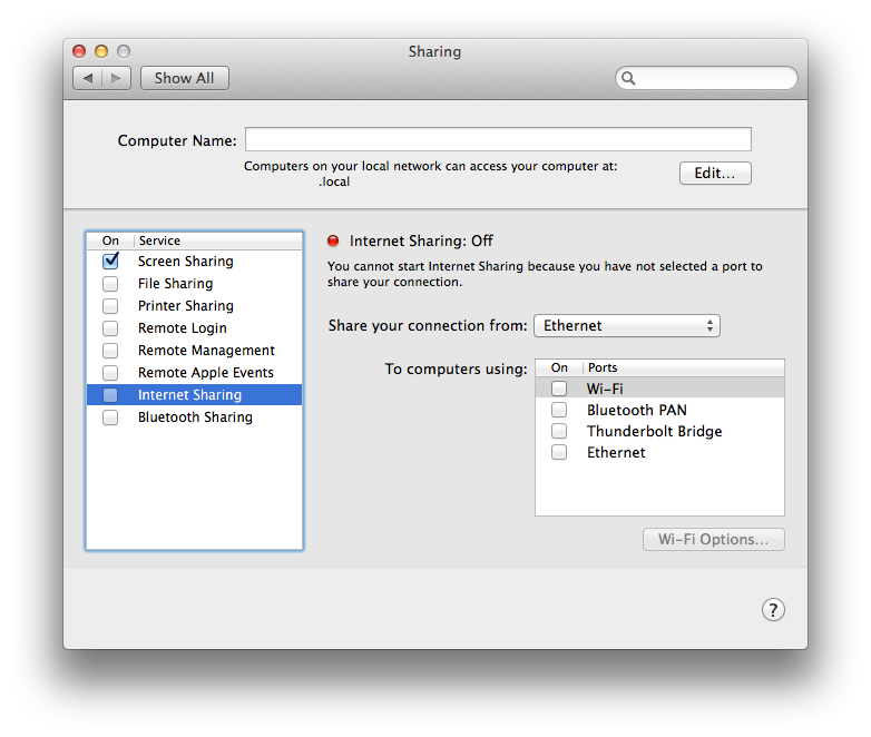 Setting up mac connection ploraflow