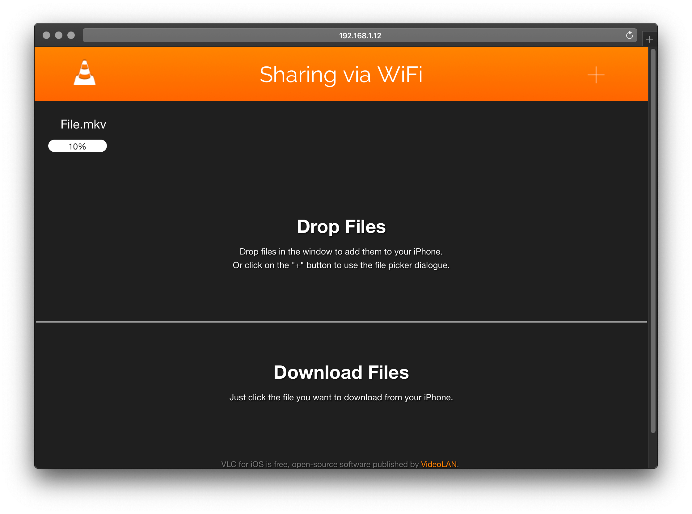 ios Transfer MKV files to VLC player on iPhone using Airdrop Ask