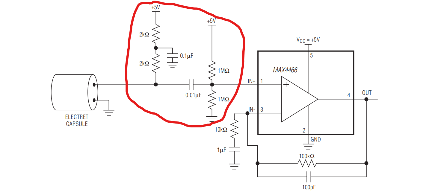What is the purpose of these passives in a microphone preamplifier