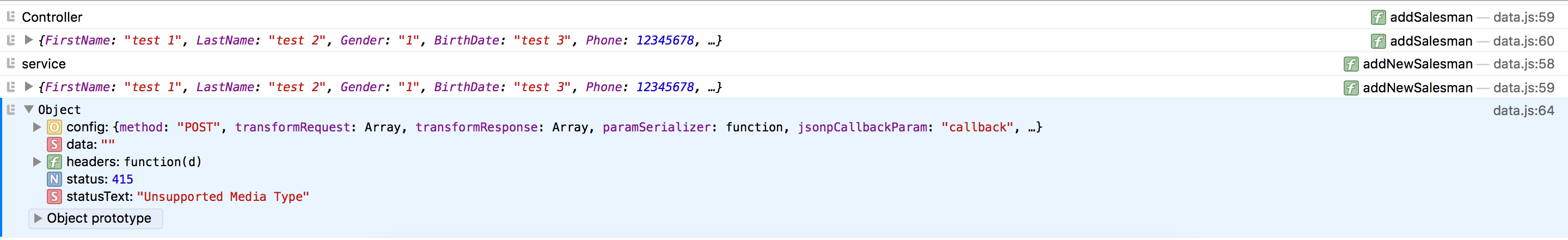 Unsupported media type Core Web API 易学教程