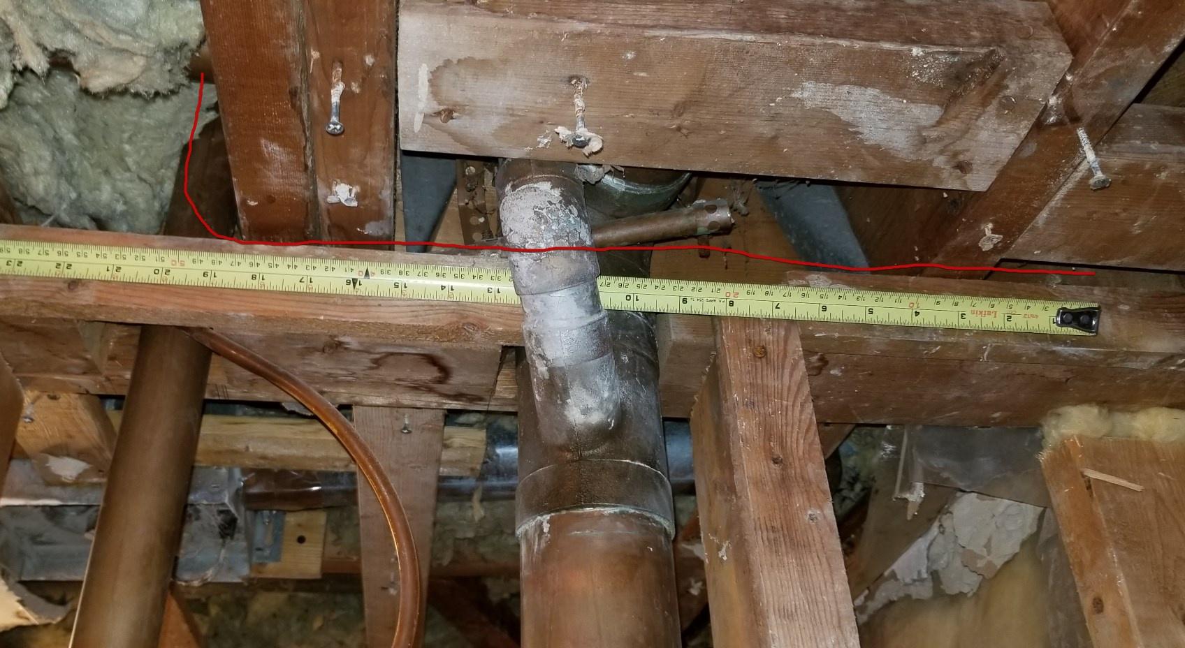 plumbing What fittings can I use to reroute my copper DWV pipe