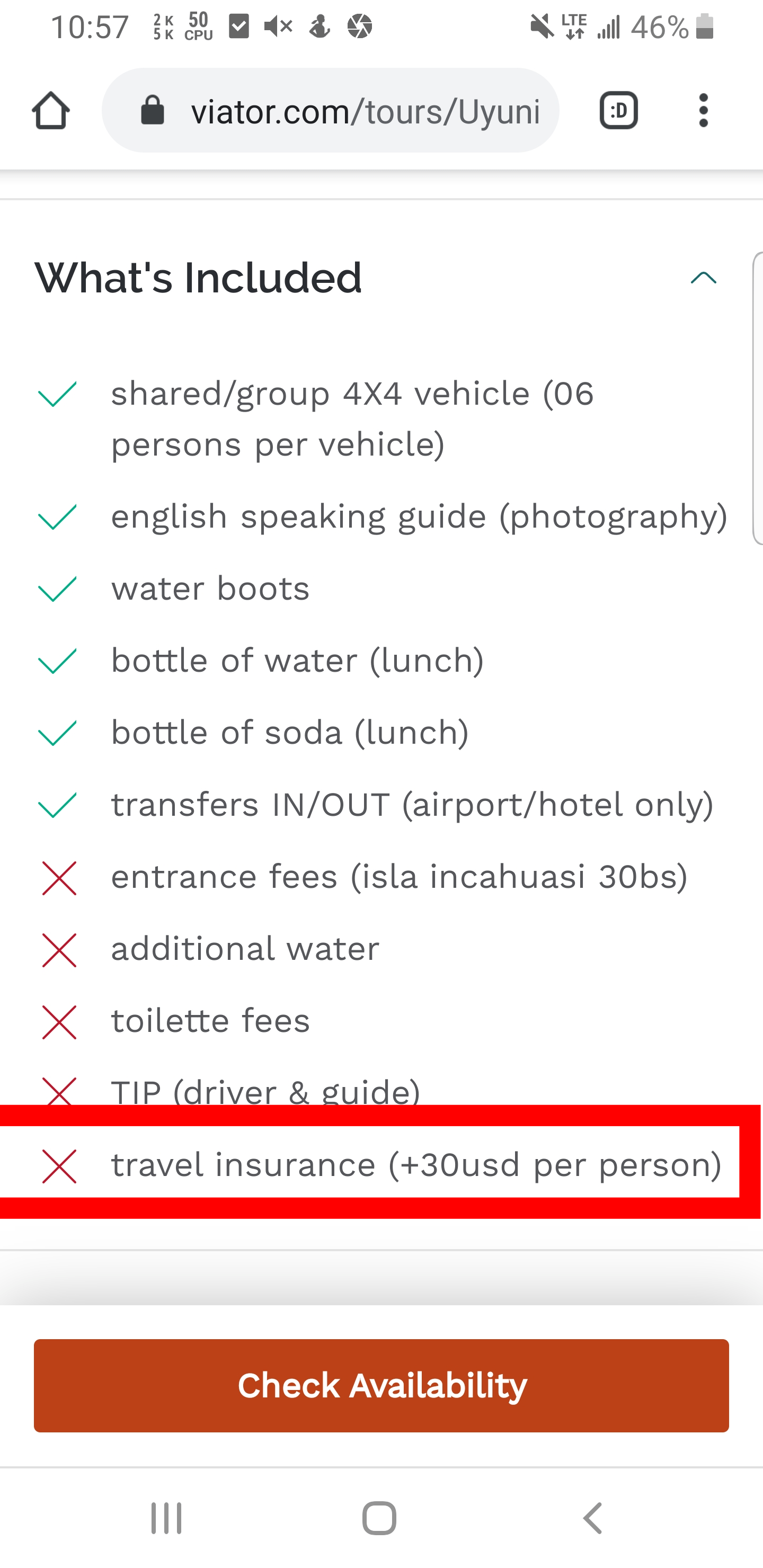 bolivia Is getting travel insurance in some way more important when