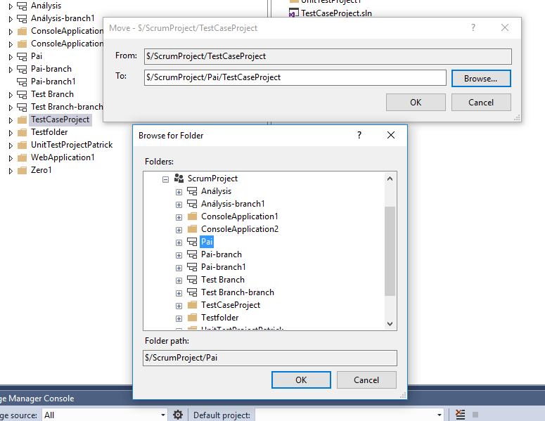 visual studio How to move a solution file in TFS to a branch? Stack Overflow