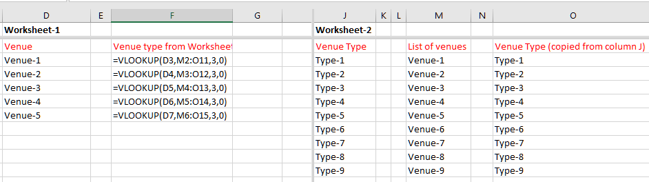 microsoft excel if Cell in colum D on worksheet 1 is