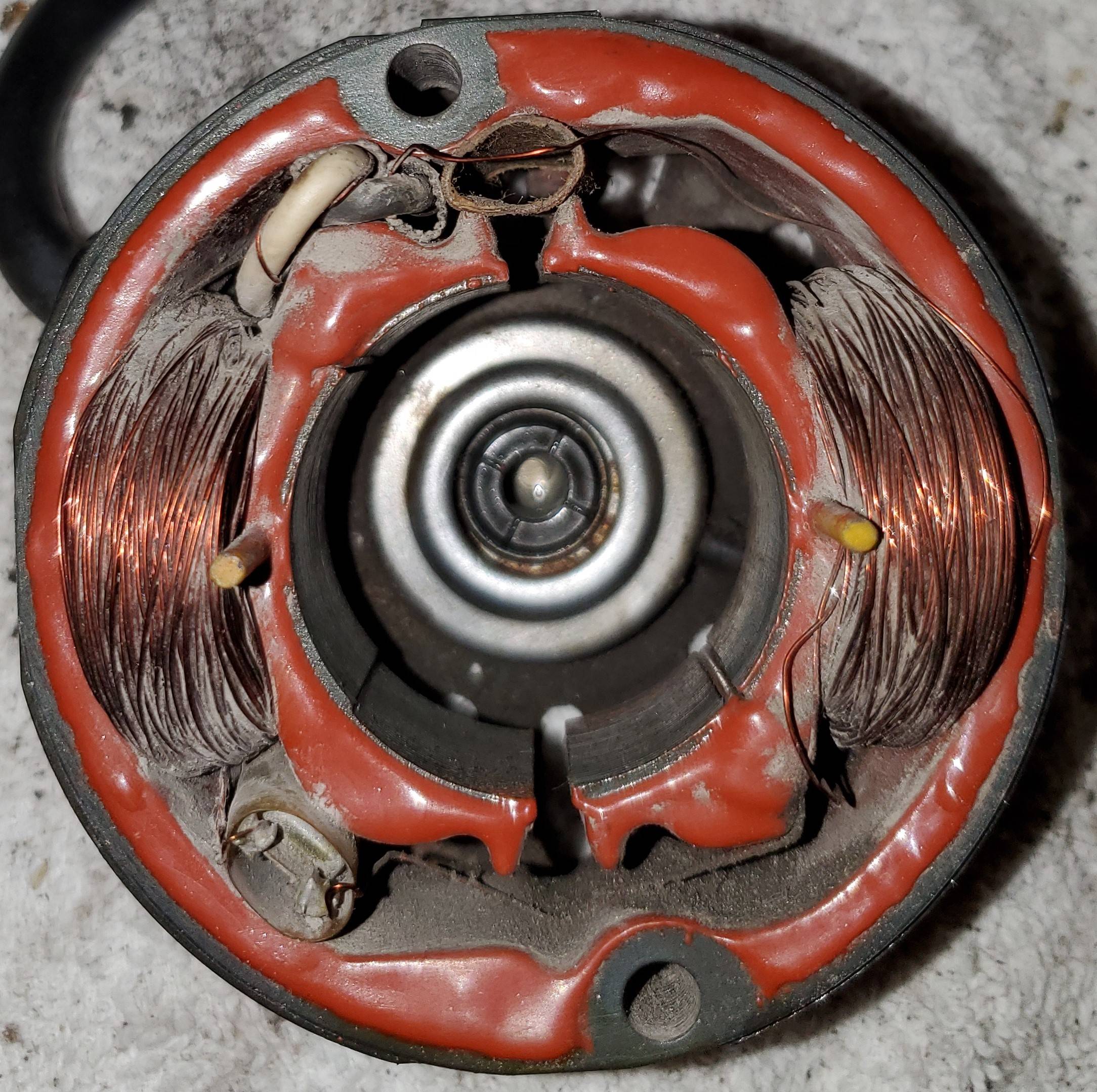 I have a single phase induction motor, with no capacitor, and can't see