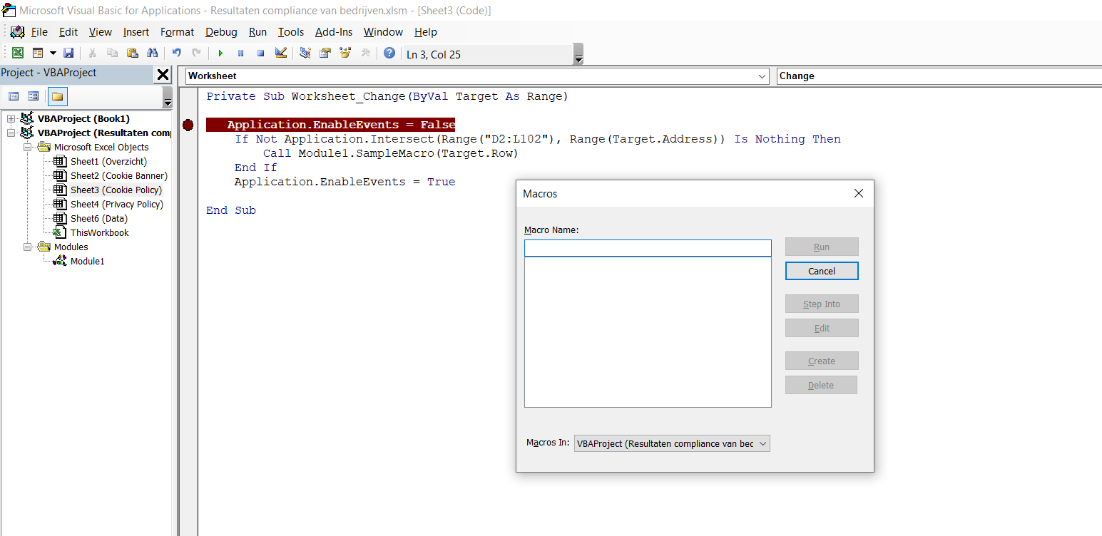 excel VBA my macro duplicates the of the if statement if