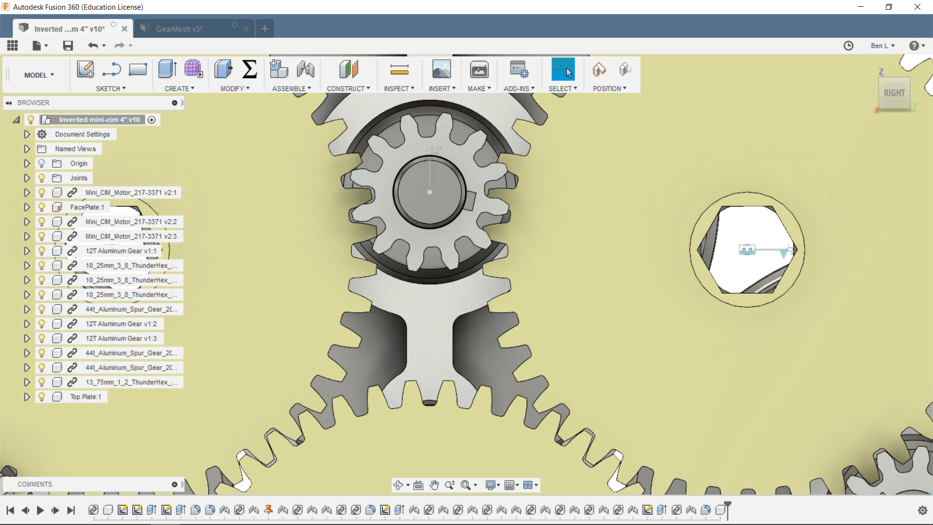 4 Gears in a Circular Pattern Calculating the Proper Distances for
