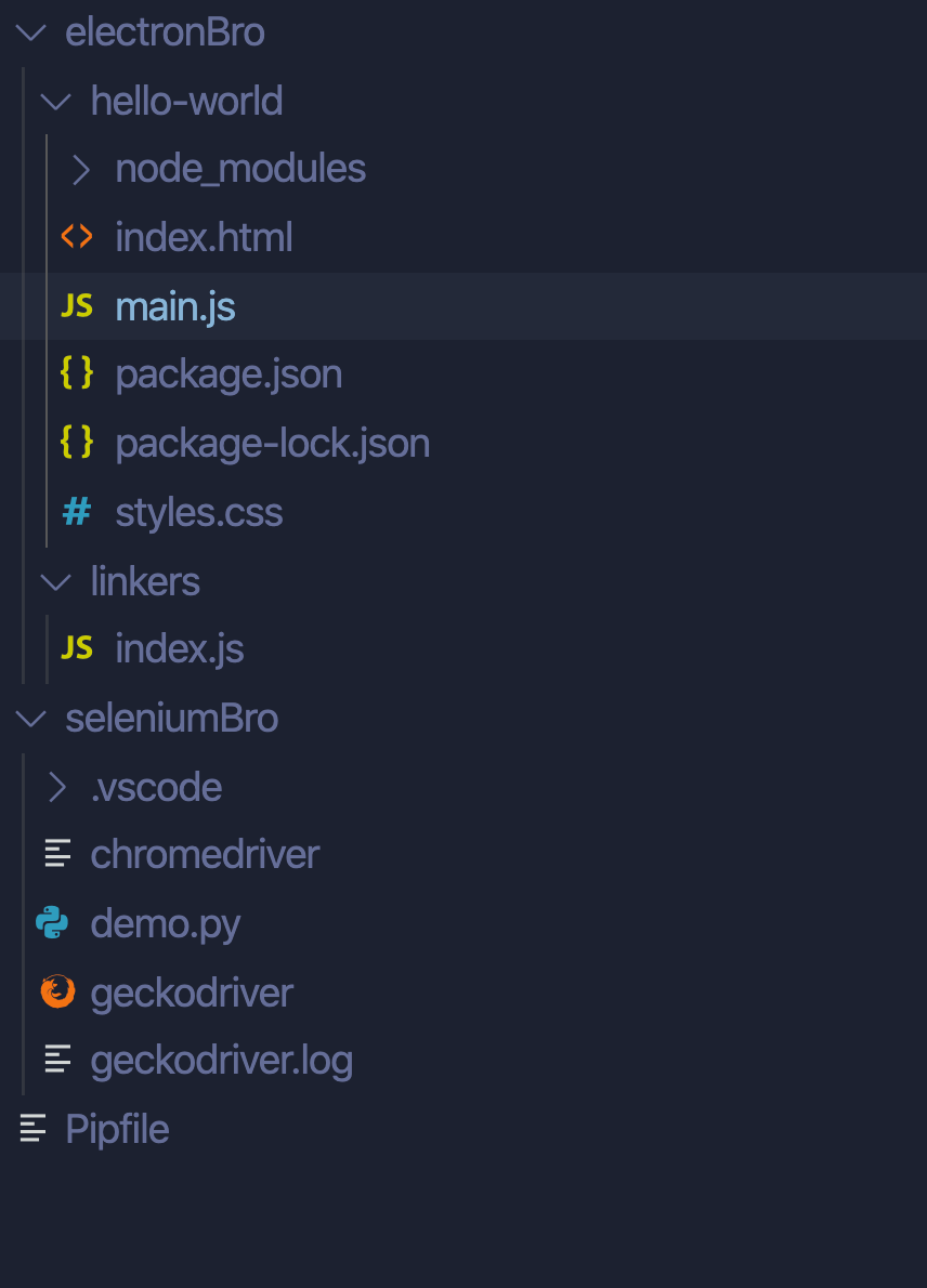 How to connect Python Selenium with Electron JS App