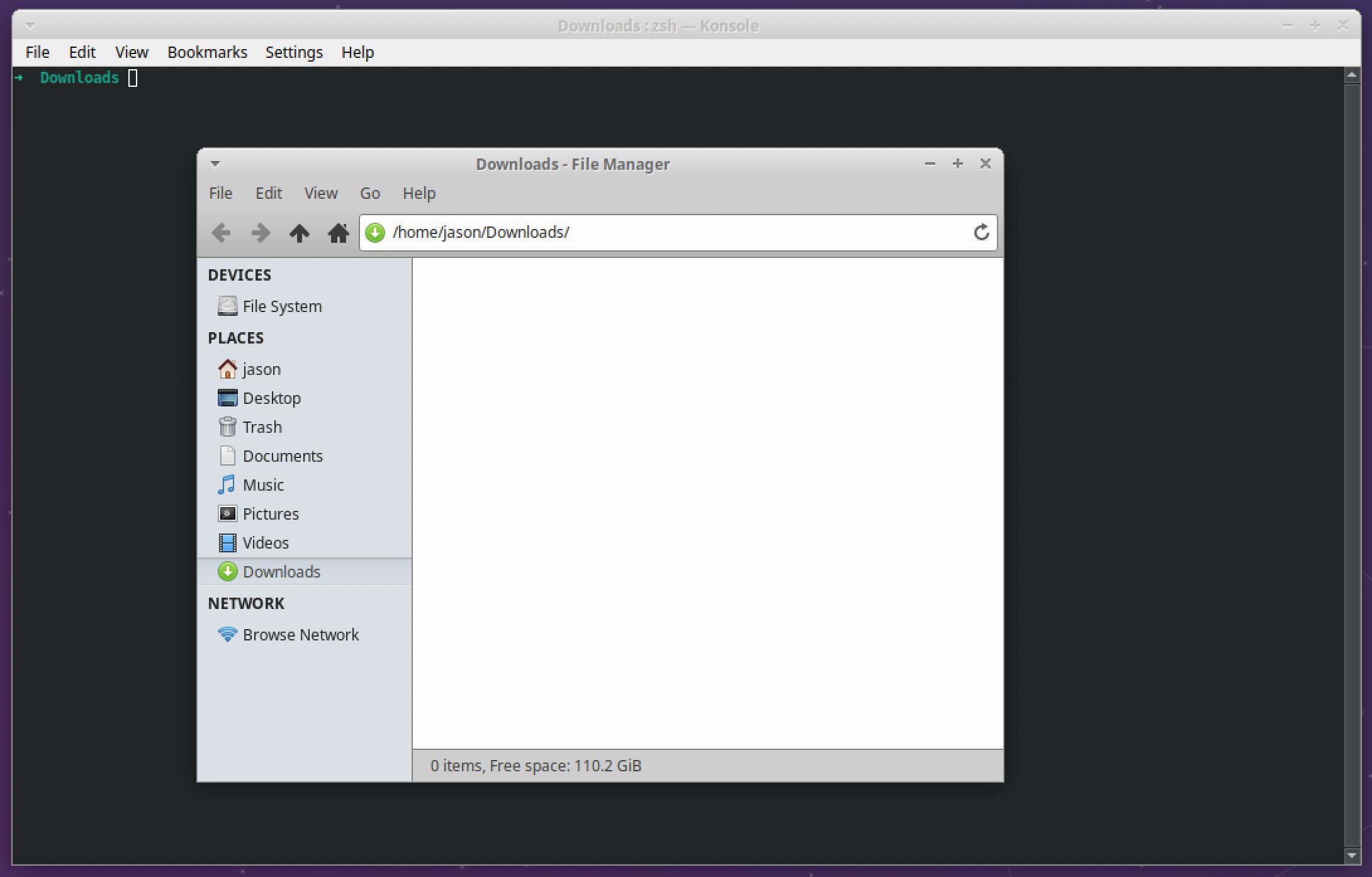 kubuntu XUbuntu & Konsole Right Click > Open File Manager opens VLC instead of Thunar Ask