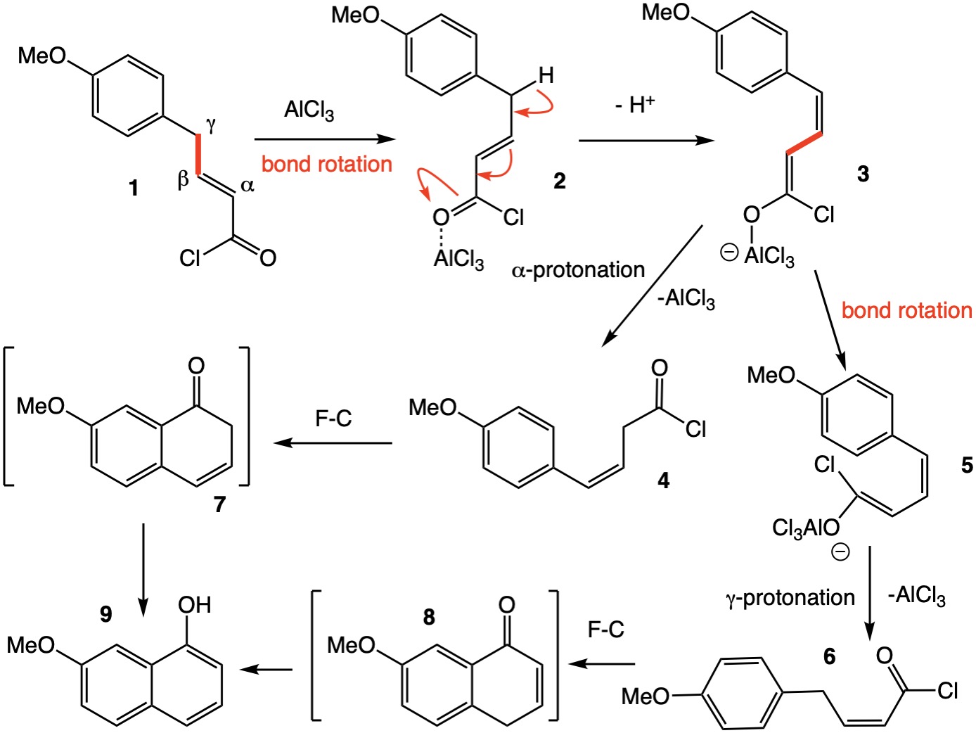organic chemistry Is a Methoxy group meta directing in this problem