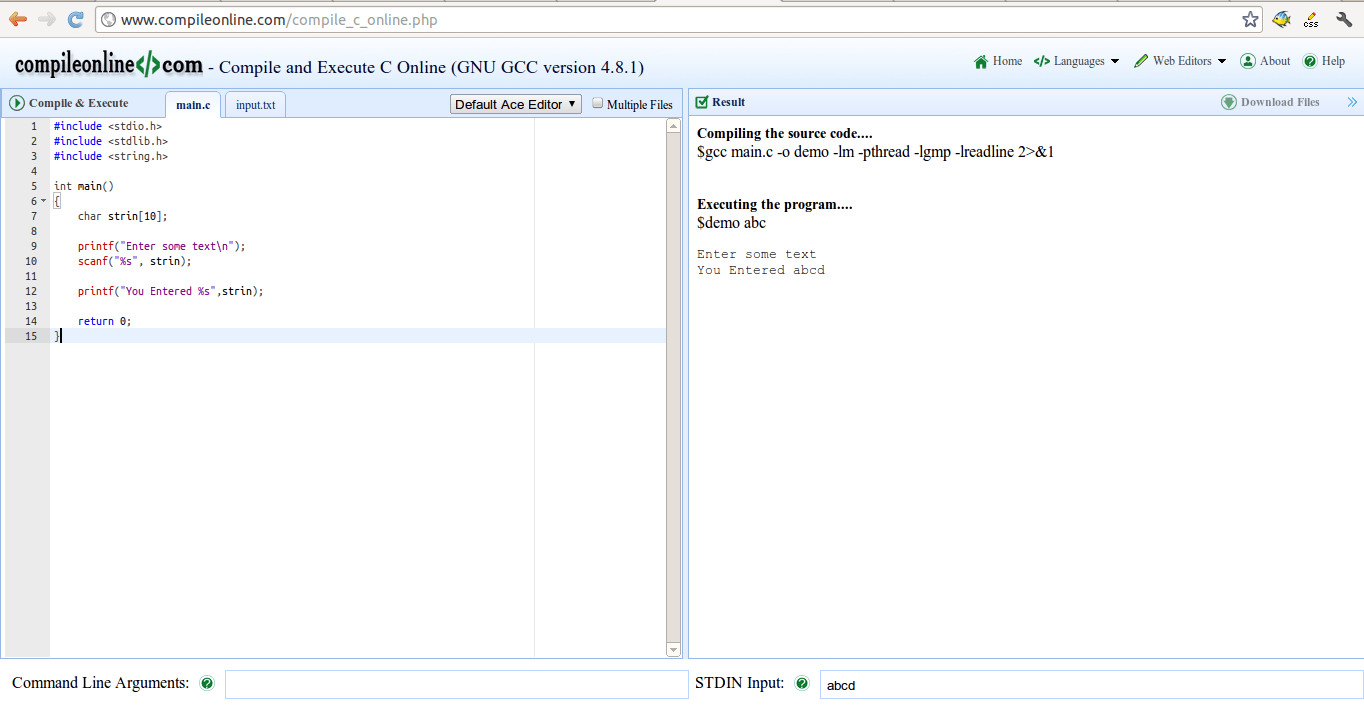 Scanf specific Characters into array in C Stack Overflow