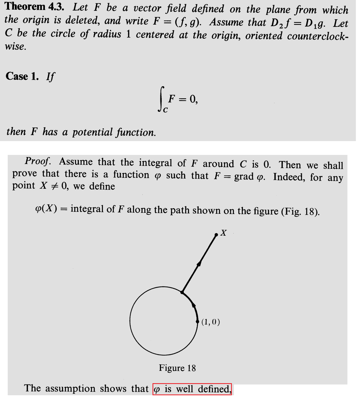 vector analysis Do we really need to use the assumption to show that