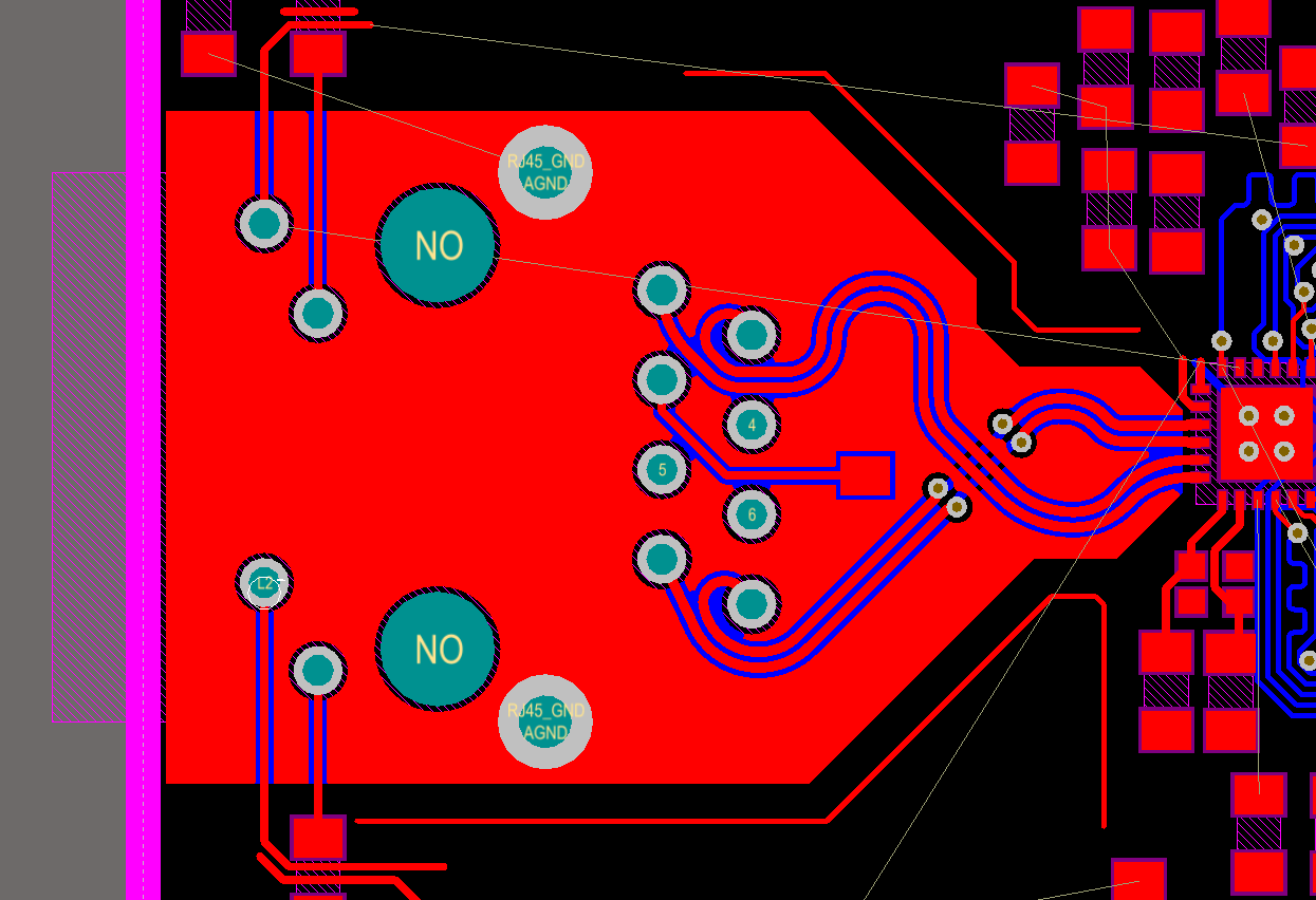 pcb design 100 Ohm diferential impedance microstrip PCB traces
