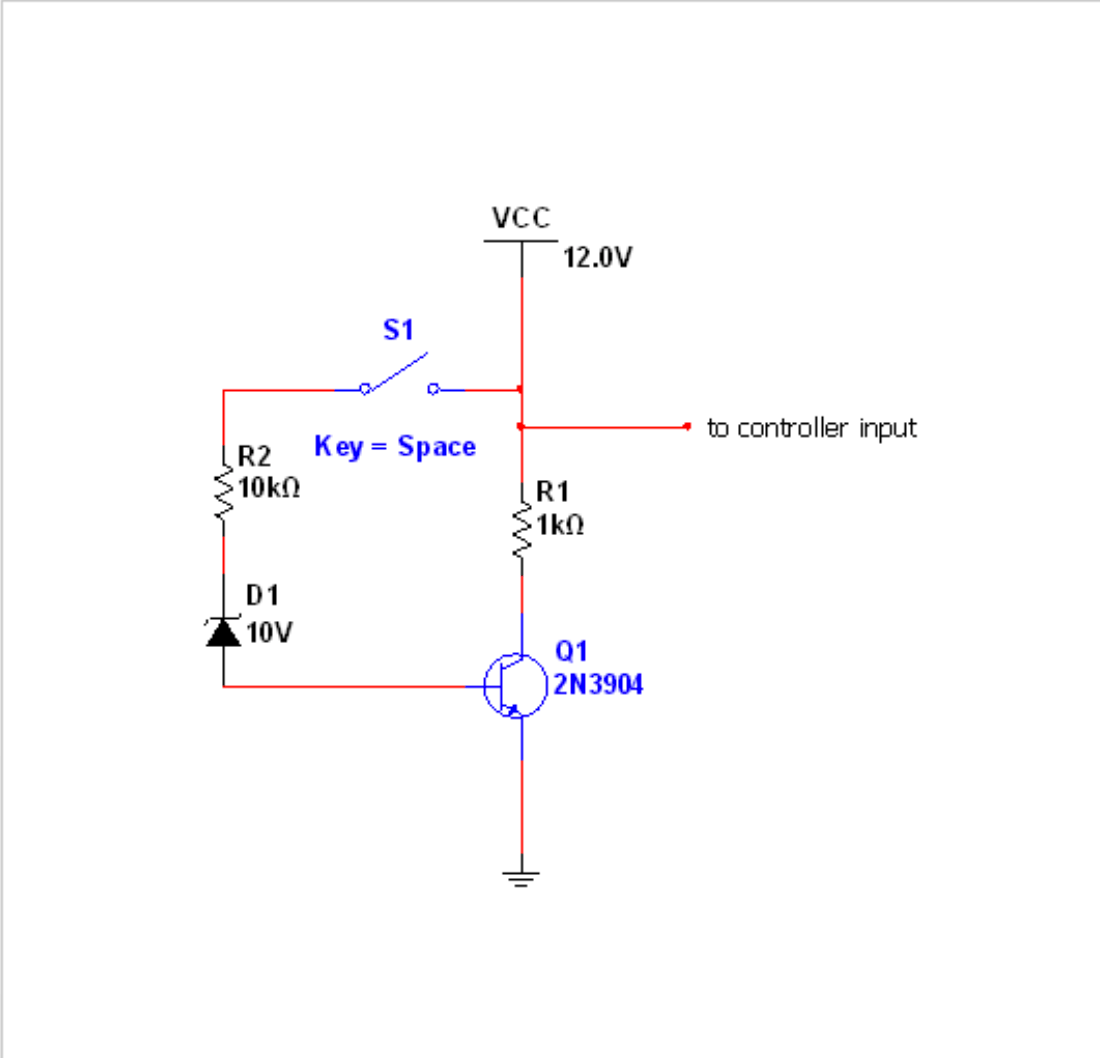 Voltage Regulation Using Zener Diode and BJT for Controller Voltage