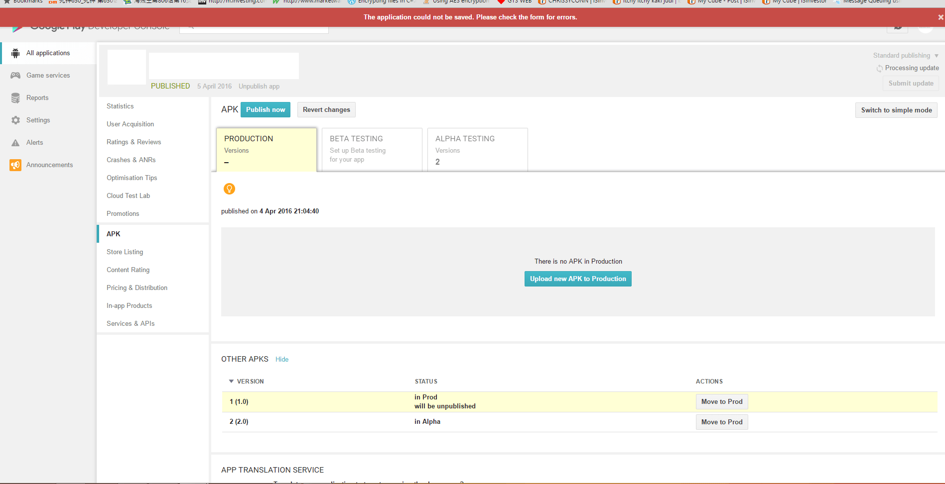 Android deactivate production apk Stack Overflow