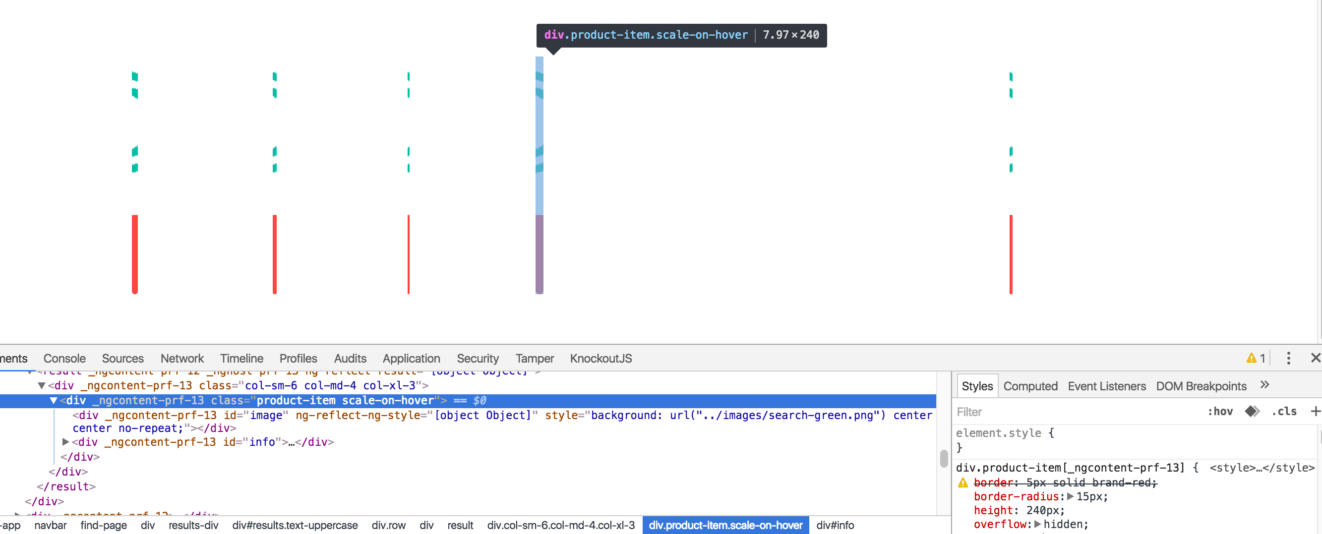 html Bootstrap column widths seem to have padding/margin causing