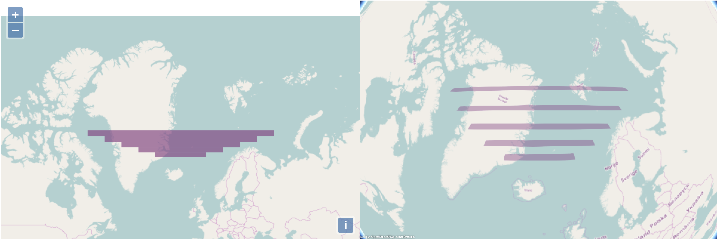 coordinate system OpenLayers 3 / Cesium polygon