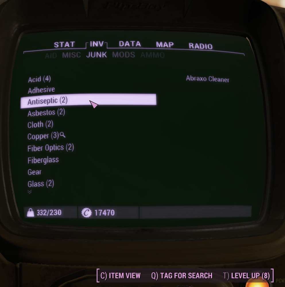 fallout 4 How do you mark components and what effect does it have