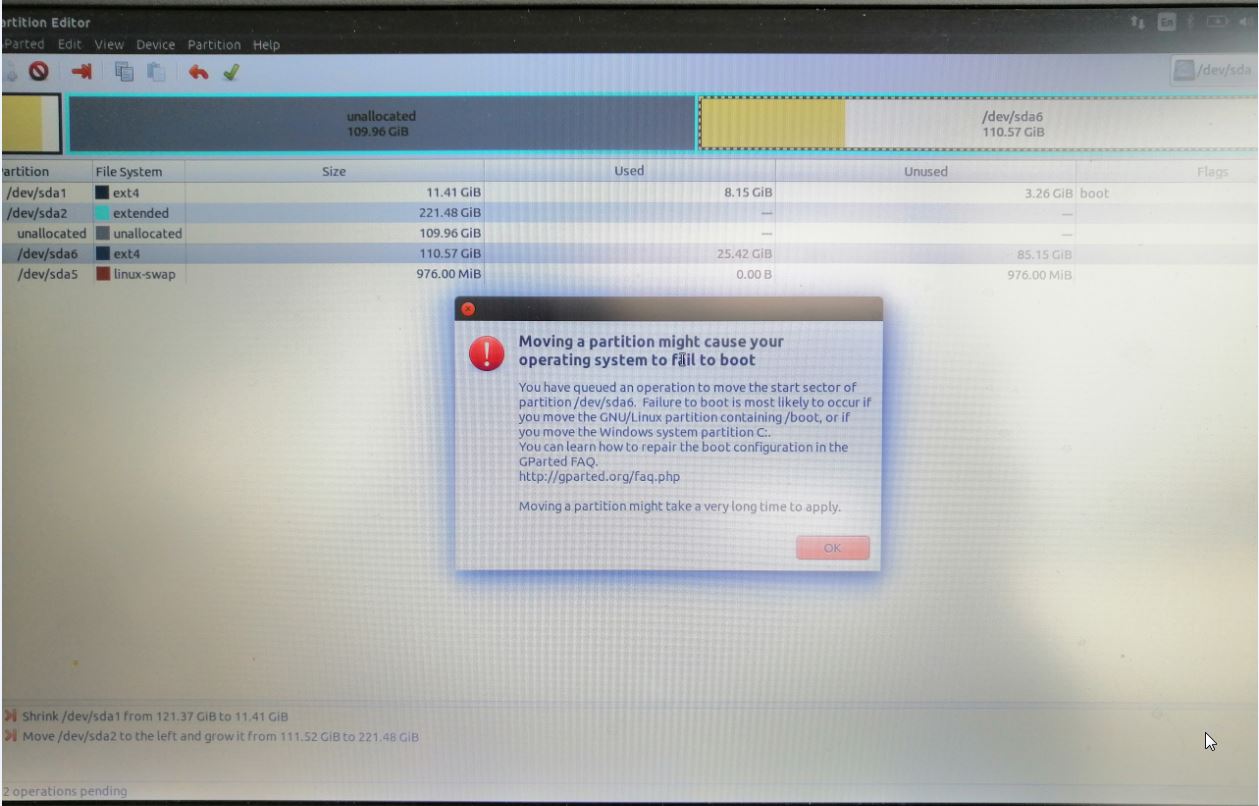 partitioning Reallocate space from one partition to another Ask Ubuntu