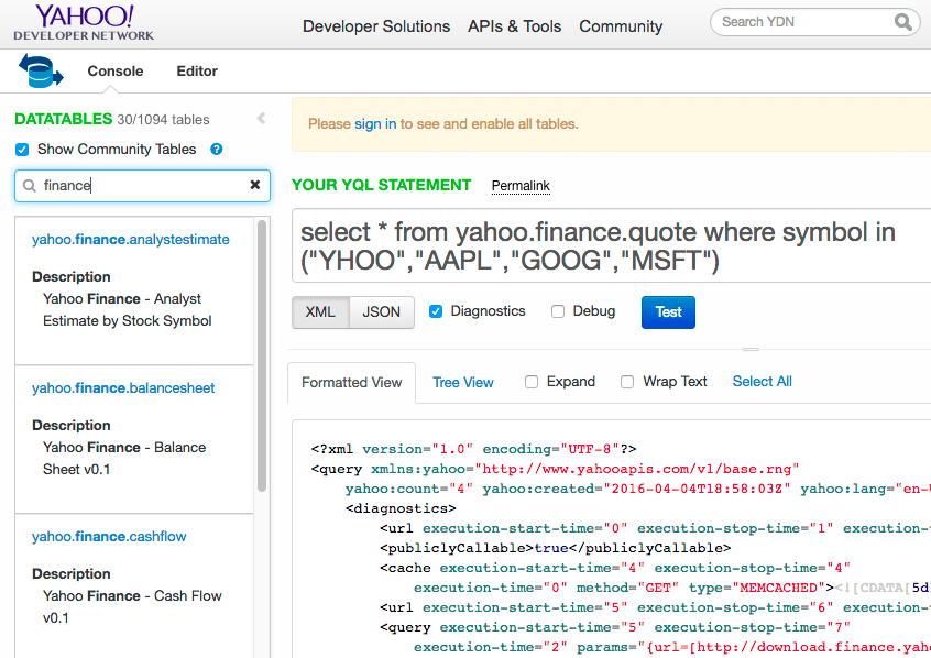 Getting data from Yahoo Finance Stack Overflow