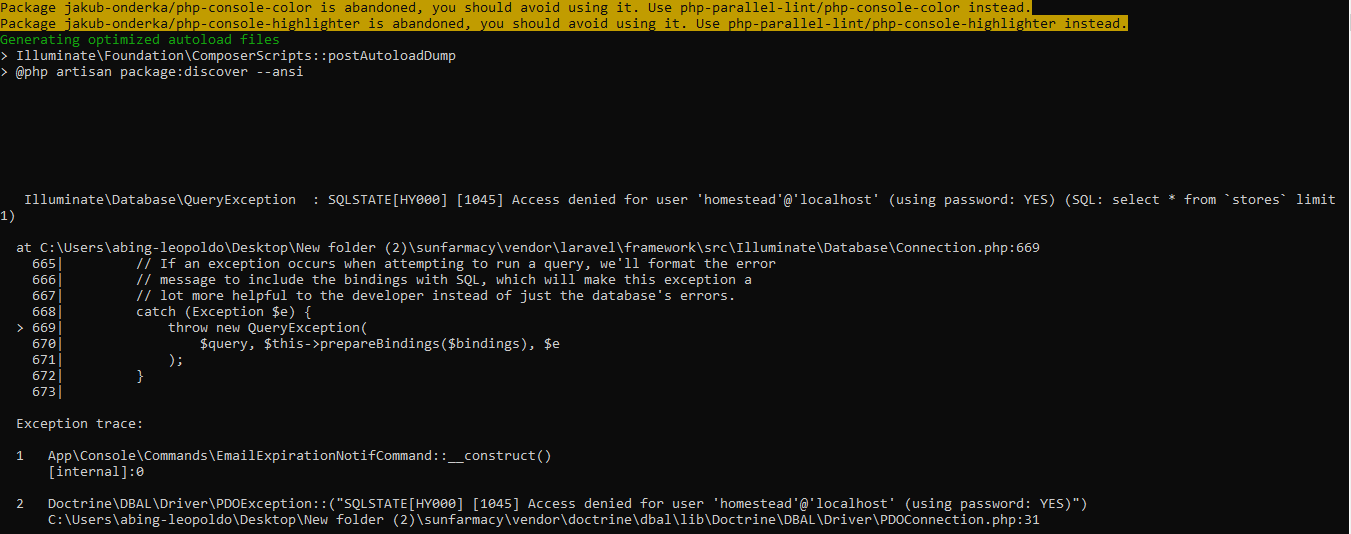 php How to solve the composer install fail/error of