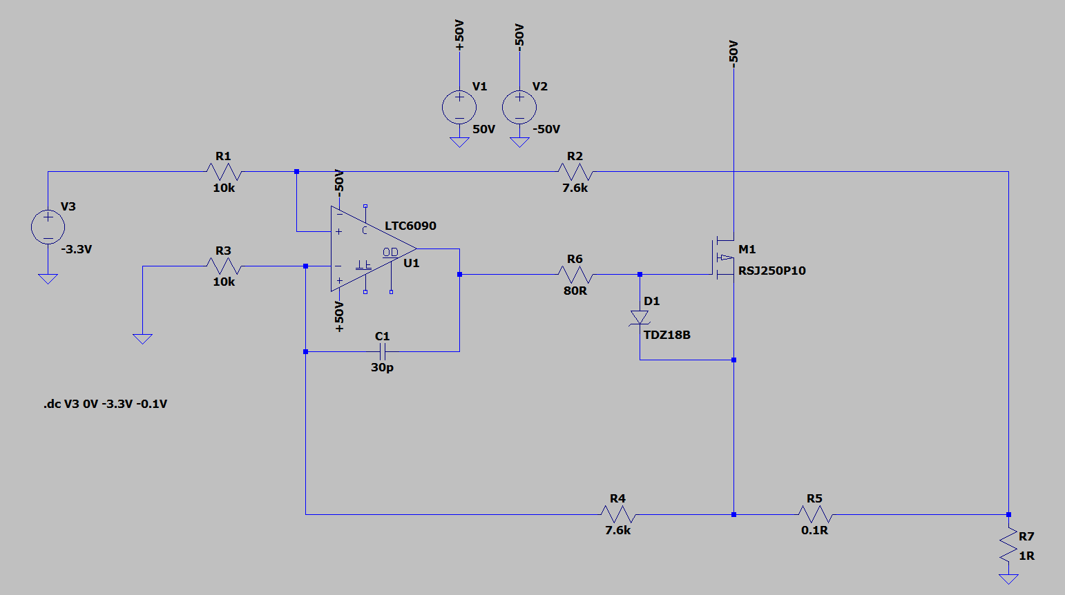 operational amplifier Howland current source for negative currents