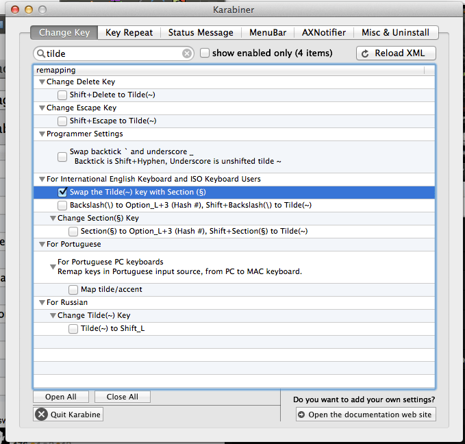 macos Can't Type Tilde character in Mac OS X Super User