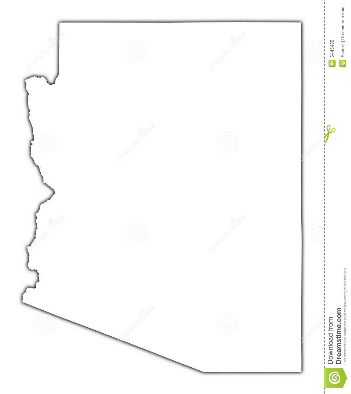 Arizona State Map With Coordinates Coloring Page arcgis desktop Choosing projection to make Arizona look "normal