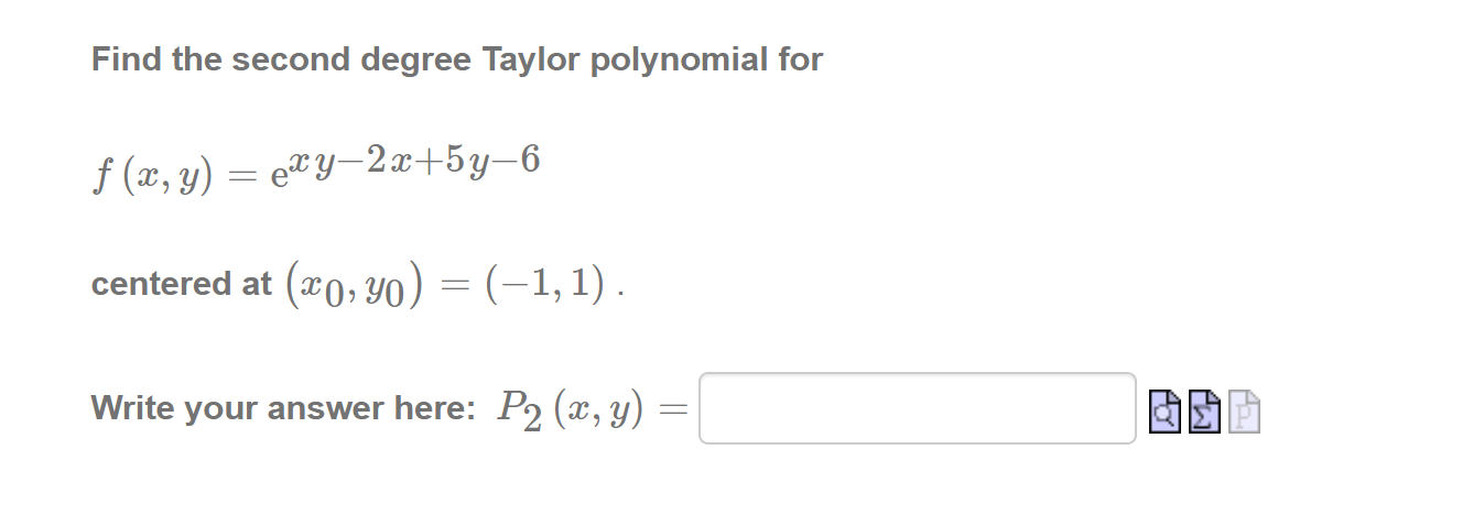 multivariable calculus Second degree Taylor Polynomial Questions