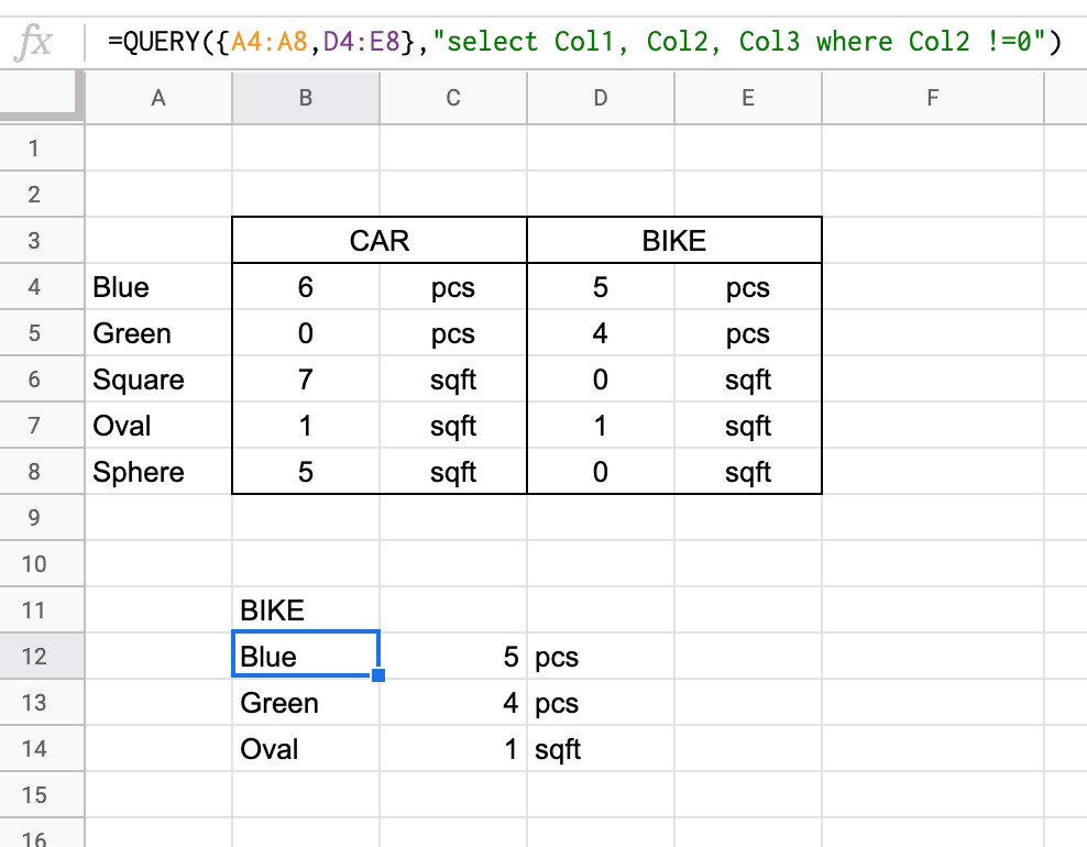 Googlesheets way to do a “filter”, “if” function across multiple