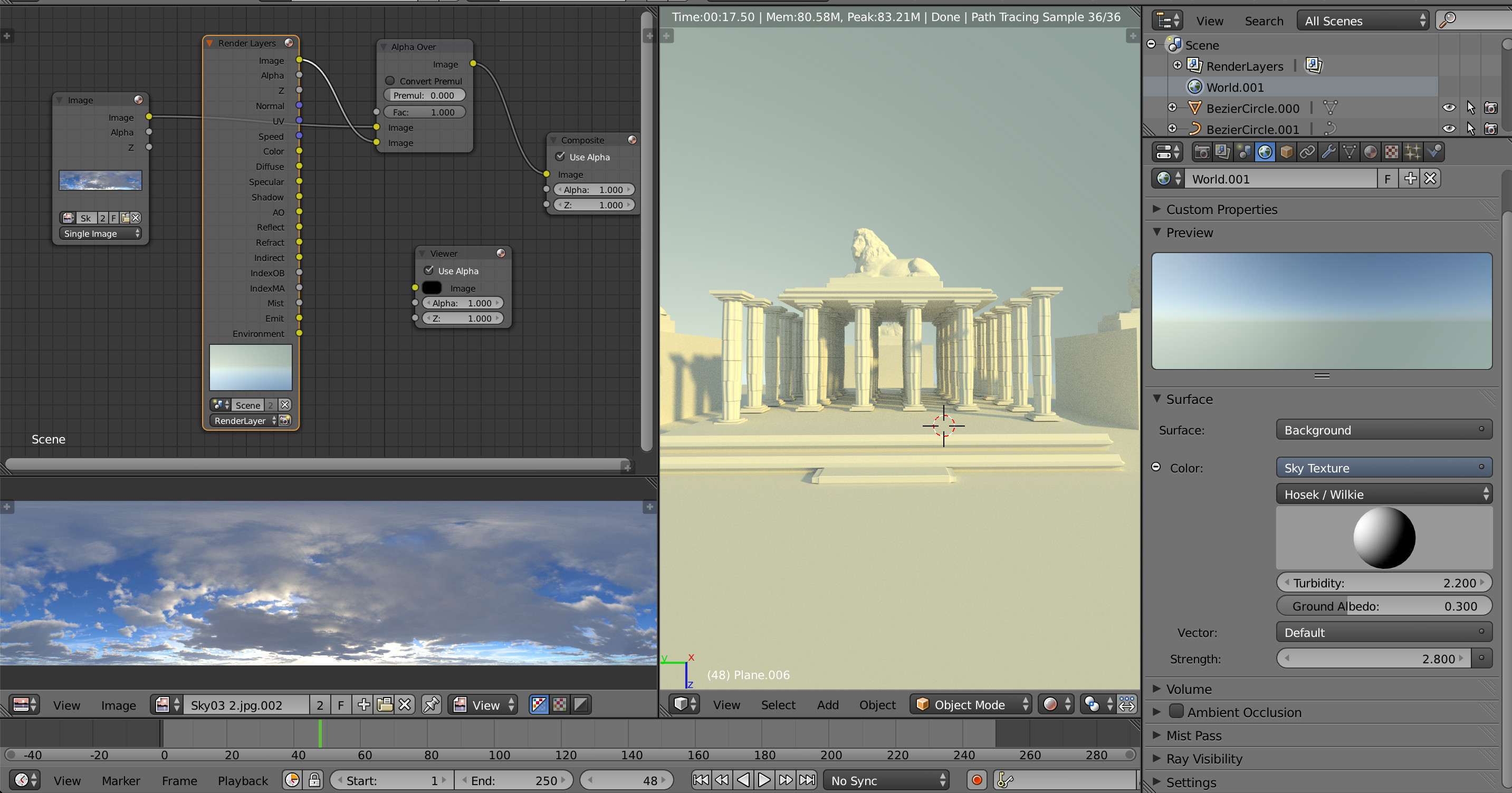 compositor Only my sky texture is rendering Blender Stack Exchange