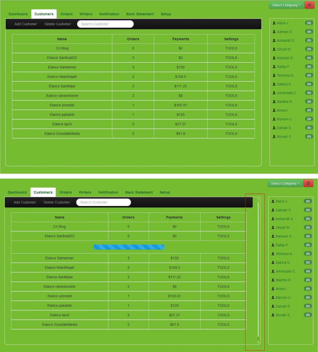 javascript Custom JQuery Scrollbar Plugin Stack Overflow