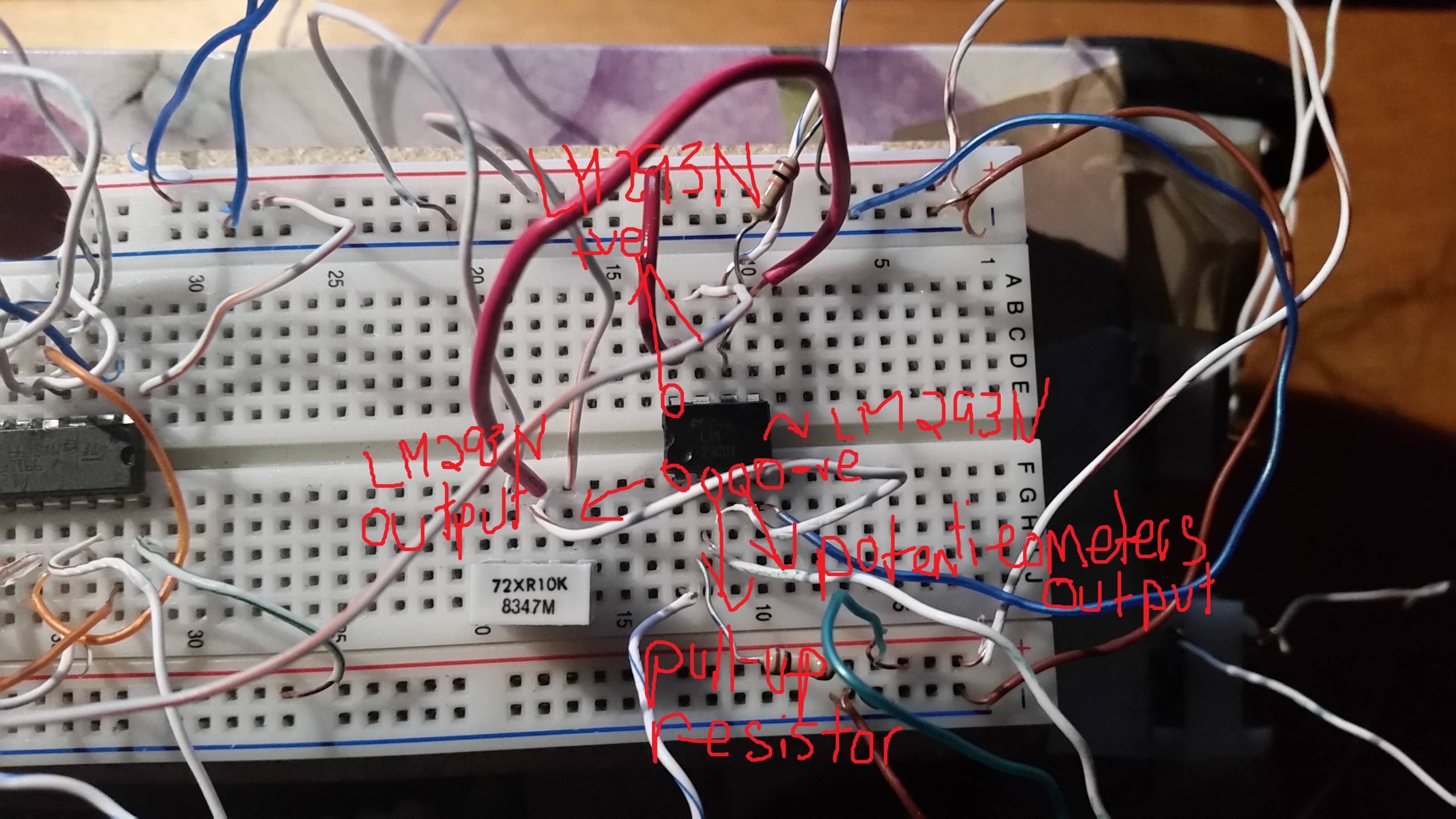 Breadboard circuit doesn't pay attention to sensor unless attached to