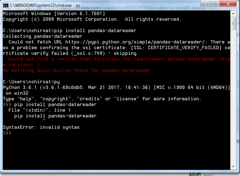 Syntaxerror invalid syntax pip install 2022 2022